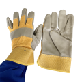 Machinery, construction workers, and driver work safety gloves cowhide durable safety gloves